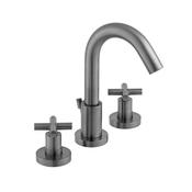 Vado Elements 3 Hole Deck Mounted Basin Mixer Tap with Pop-Up Waste image