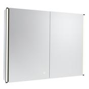 Tavistock Facade 800mm Recessed Double Door Illuminated Mirrored Cabinet lights