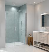 Series 8 Frameless Pivot &amp; Inline Shower Door - 1500mm
