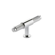 Bathworks Essentials Knurled T Bar 95mm Handle Chrome