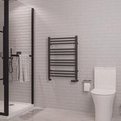 Eastbrook Coronium Round Heated Towel Rail Matt Anthracite image