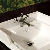 Burlington Claremont Deck Mounted Basin Mixer - Chrome image