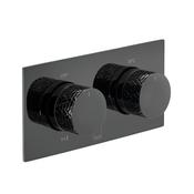 Vado Omika Noir Horizontal 2 Outlet Thermostatic Concealed Shower Valve – Polish