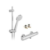 Vado Thermostatic Exposed Shower Package Single Function Handset Chrome image