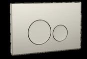 Bathworks Essentials Round Brushed Nickel Dual Flush Button image