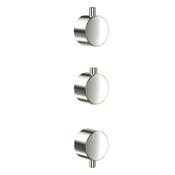 Bathworks Essentials Plain Shower Valve Pack Brushed Nickel image