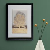 Copper papercut chestnut tree image