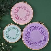 mindful celtic knots embroidery kit — be alice.