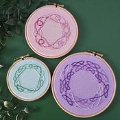 mindful celtic knots embroidery kit — be alice.