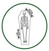 Halloween Pattern Spooky Skeleton 8 inch — be alice. image