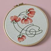 silk shaded flowers pdf pattern — be alice.