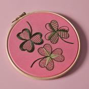 crewel shamrocks pdf pattern — be alice.