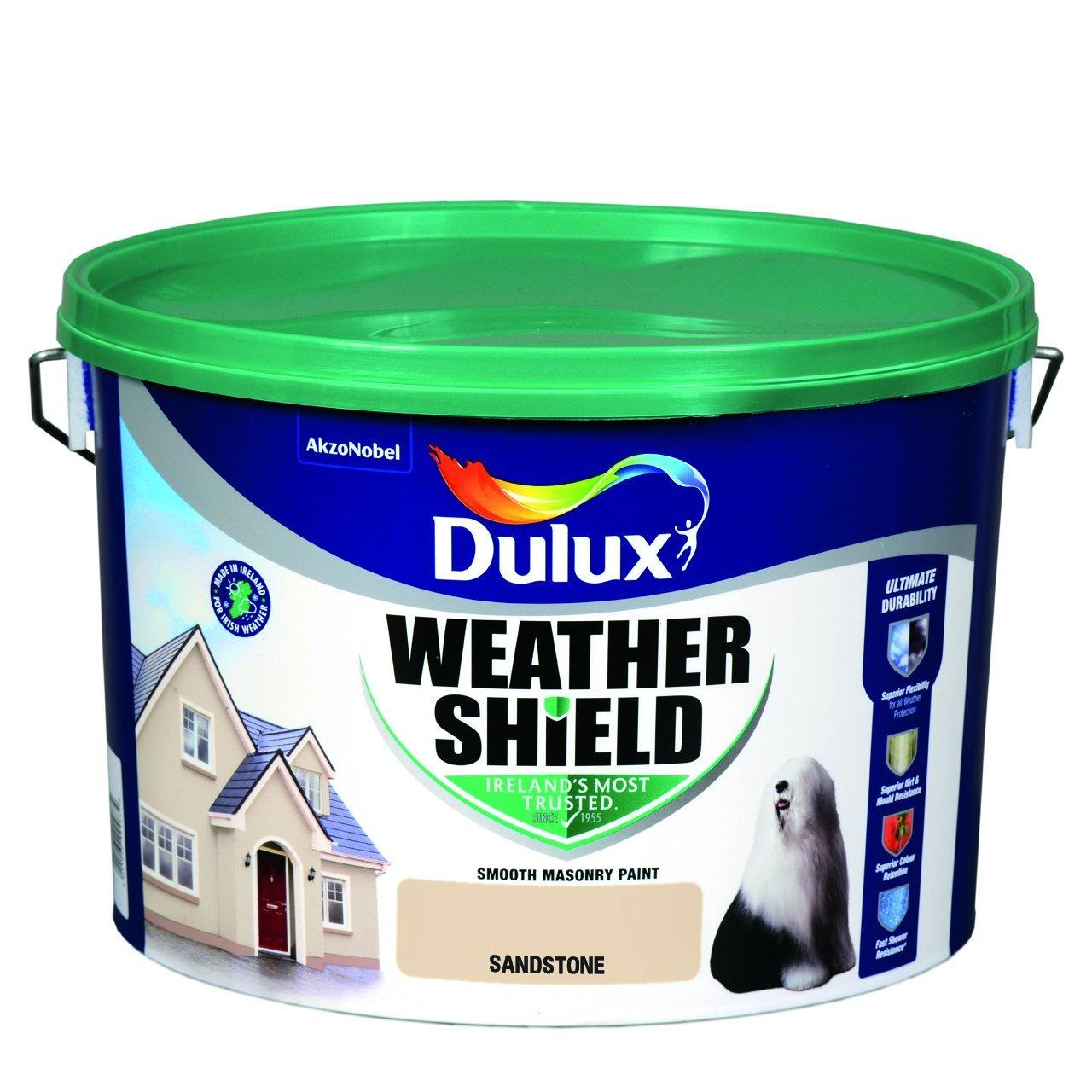 SANDSTONE Dulux Weathershield Masonry Paint Colours 10 Litre in