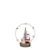 Battery Operated LED Santa Decoration - l17xw15xh8,5cm image