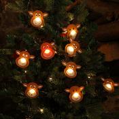 Noma 10 Reindeer String Light With Berry Lights - B/O image