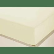 Atlantic Linen 100% Cotton 200 TC Deep Fitted Sheet Double - Ivory image