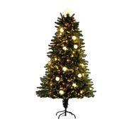Noma 1.5m Snowball Downswept Tree With Red Berries And White Baubles image