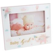 Elephant Baby Girl Photo Frame 4x6 image