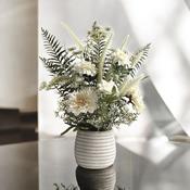 Artificial White Flower Arrangement in Textured Pot 50cm image