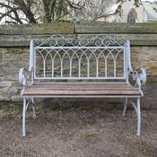Lincoln Metal &amp; Wood Garden Bench image