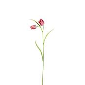 Red Fritillaria Spray with Leaves Artificial Flower image
