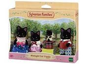 Sylvanian Midnight Cat Family image
