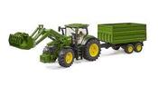 Bruder John Deere 7R 350 W/Frontloader &amp; Tipping Trailer image