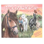 Create Your Happy Horses Colouring Book image