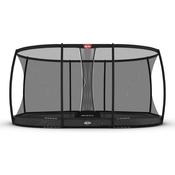 BERG Grand Elite InGround Grey 520 Oval Trampoline with Safety Net Deluxe image