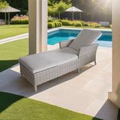 Capri Rattan Sun Lounger image