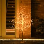 Festive Gold Dewdrop Tree with Warm White Micro LEDs 4ft (1.2m) image