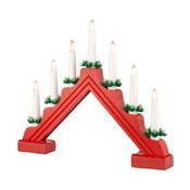 Traditional 7 Light Candlebridge Battery Operated Red image