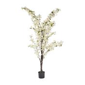 Faux Décor 140cm Artificial Cherry Blossom Tree - White image