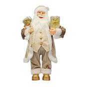 Standing Cream &amp; Gold Santa | 90Cm image