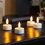 Battery Operated Faux Flame Tea-Lights, 4pk image