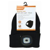 Kingavon Beanie Hat With Led Light - Black image