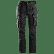Snickers 6241 Slim-Fit Stretch Trousers with Holster Pockets Black SZ96 W33 / L30 image