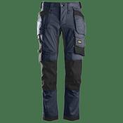 Snickers 6241 Slim-Fit Stretch Trousers with Holster Pockets Navy &amp; Black SZ48 W33 / L32 image