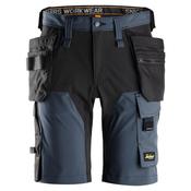 Snickers 6175 AllroundWork Stretch Shorts Holster Pockets Navy/Black - Size 050 - 35" Waist image