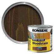 Ronseal Quick Drying Woodstain Satin - Dark Oak 2.5L image