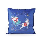 TIPPERARY CRYSTAL Christmas Cushion - Santa on Sleigh image