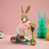 Bristle Rabbit on Scooter with Flowers image