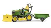 Bruder John Deere RideOn Mower/Trailer &amp; Gardener image