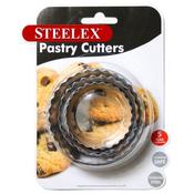 S/S Pastry Cutters Set 3 - Steelex image