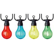 10 Outdoor Connectable Festoon Party Lights - Multi-Coloured FLV191200M image