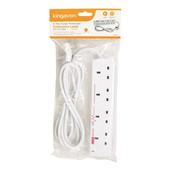 Kingavon 4 way Surge Protected Extension Lead with 2m Cable image