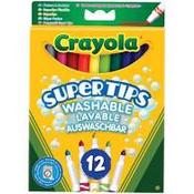 Crayola 12 Super Tips Bright Washable