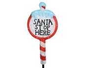 LED Acrylic Santa Stop Here Sign - 93cm image