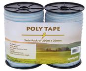 Downland Poly Tape 20mm - 200m Twin Pack