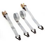 XTrade Ratchet Straps with Hooks 25mm x 5m Twin Pack